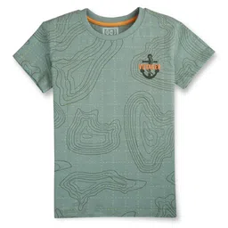 Gini and Jony Boys Abstract Printed Cotton T-shirt-6