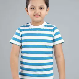 3PIN Boys Striped Round Neck Short Sleeves Cotton T-shirt-image-93
