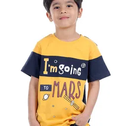 3PIN Boys Colourblocked Typography Printed Short Sleeves Cotton T-shirt-picture-21