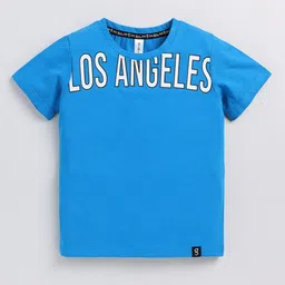 Ginie Boys Typography Printed Cotton T-shirt-image-24