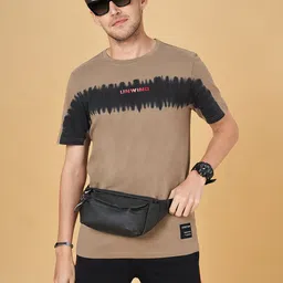 Street 808 by Pantaloons Round Neck Short Sleeves Typography Printed Cotton T-shirt-picture-32