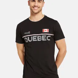 Octave Typography Printed Pure Cotton T-shirt-image-13