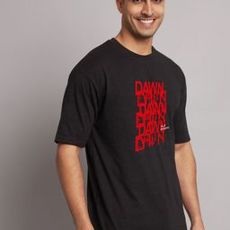 The Modern Soul Men Black Typography Printed T-shirt-image-77