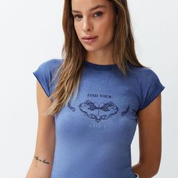 Trendyol Typography Printed Round Neck T-shirt-picture-16