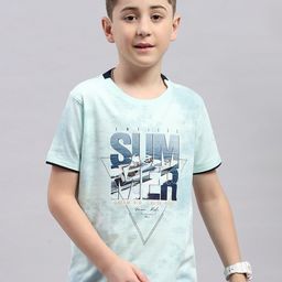 Monte Carlo Boys Typography Printed Round Neck Cotton Casual T-shirt-picture-26