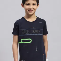 Monte Carlo Boys Typography Printed Round Neck Cotton T-shirt-image-54