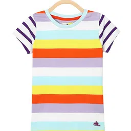Cherry Crumble Boys Multicoloured Striped T-shirt-image-61