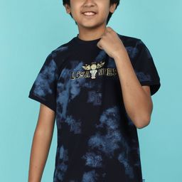 V-Mart Boys Round Neck Short Sleeves Dyed Regular Fit Cotton T-shirt-image-35