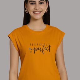 Friskers Typography Printed Round Neck Extended Sleeves Pure Cotton Tshirt-image-92