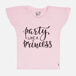 Bodycare Girls Typography Printed Extended Sleeves Cotton T-shirt-picture-2