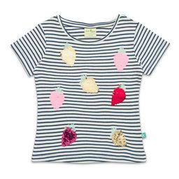 JusCubs Girls Striped Sequinned Cotton T-shirt-image-10