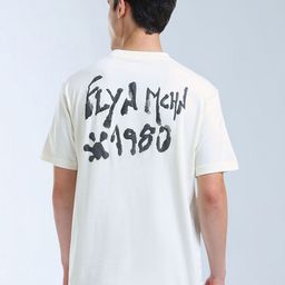 Flying Machine Typography Printed Relaxed Fit Pure Cotton T-shirt-picture-37