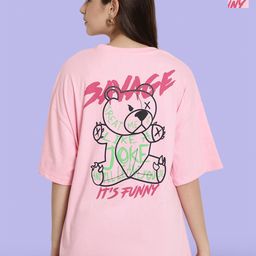Fabflee Pack Of 2 Graphic Printed Drop-Shoulder Sleeves Cotton Oversize T-shirt-picture-34