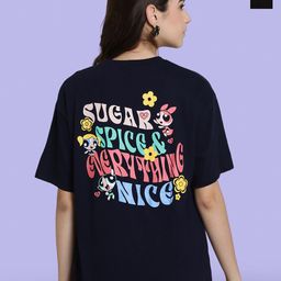 Fabflee Pack of 2 Printed Cotton Oversized T-shirt-picture-27