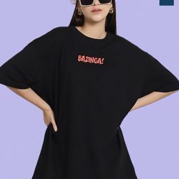 Fabflee Pack Of 2 Printed Drop-Shoulder Sleeves Cotton Oversized T-shirts-picture-29