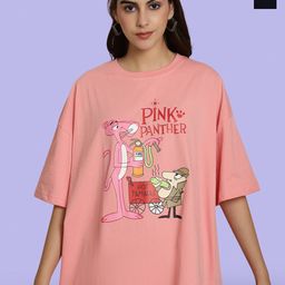 Fabflee Pack Of 2 Typography Printed Drop-Shoulder Sleeves Cotton Oversized T-shirt-image-92