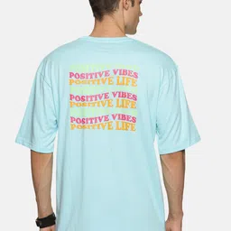 IMPACKT Typography Printed Oversized Pure Cotton T-shirt-image-60