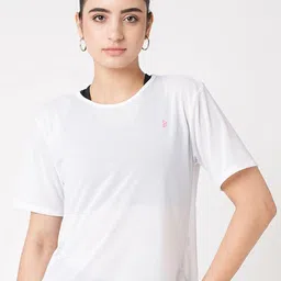 BODD ACTIVE Women Solid Round Neck T-shirt-image-90