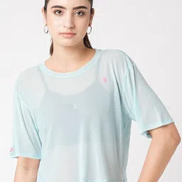 BODD ACTIVE Women Solid Round Neck T-shirt-image-65