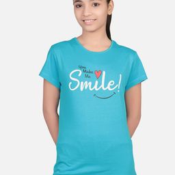 Bodycare Girls Typography Printed Round Neck Cotton T-shirt-image-16