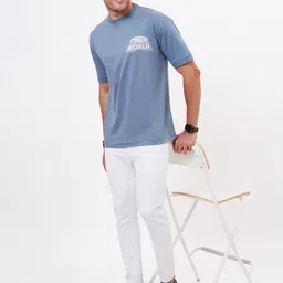 ZU Typography Printed Oversized Cotton T-shirt-image-57