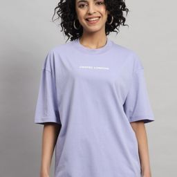 GRIFFEL Round Neck Oversized Cotton T-shirt-image-61