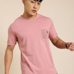 Joven Round Neck Pure Cotton T-shirt-image-91