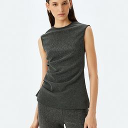 Koton Women Self Design Round Neck Top-image-98