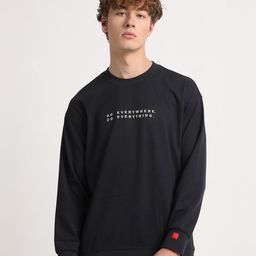THE BEAR HOUSE Typography Printed Relaxed Fit Pullover-image-39
