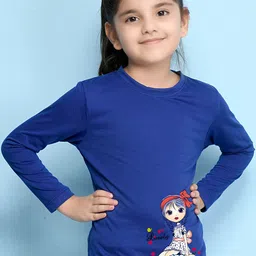 NUSYL Girls Blue T-shirt-image-90