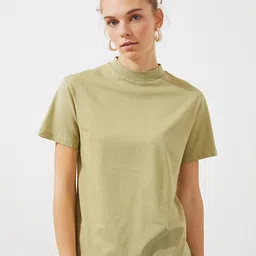 Trendyol Women Gorgeous Green Solid Tshirt-picture-17