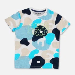 Pepe Jeans Boys Abstract Printed Pure Cotton T-shirt-image-14
