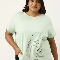 MARCA Bold Plus Size Graphic Printed Round Neck Bio Finish Cotton Regular T-shirt-picture-58