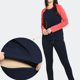 True Shape Round Neck T-shirt With Nursing Zip-image-97