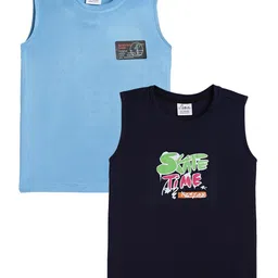 Anthrilo Boys Pack Of 2 Round Neck Graphic Printed T-shirts-image-45