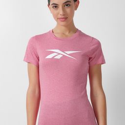 Reebok Brand Logo Printed Round Neck Slim-Fit T-Shirt-picture-23