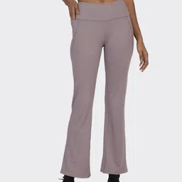 Blissclub Women Comfort Flared High-Rise Chinos Trousers-picture-16