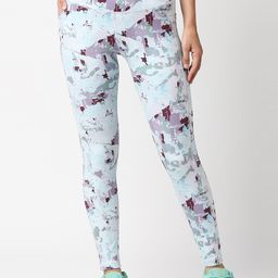 Soie Women High Waist Ankle Length Quick Dry Printed Sports Leggings With Side Pockets-image-78