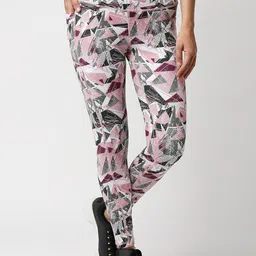 Soie Women High Waist Ankle Length Quick Dry Printed Sports Leggings With Side Pockets-image-77