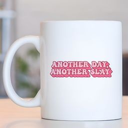Giftii White & Red Typography Printed Ceramic Mug 300ml-16