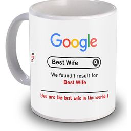 ME & YOU White & Black Dishwasher and Microwave Safe Printed Ceramic Glossy Mug 320 ML-image-19