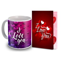 ME & YOU Red & Purple 2 Pieces Printed Home Gift Set-16