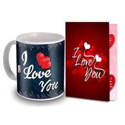 ME & YOU Red & Blue 2 Pieces Printed Home Gift Set-image-34