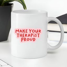 Giftii White & Pink Typography Printed Ceramic Mug 300ml-9