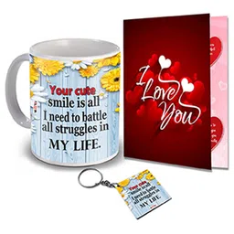 ME & YOU White & Red 3 Pieces Valentines Day Gift Set-image-94
