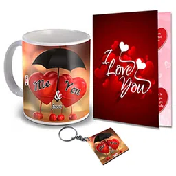 ME & YOU White & Red 3 Pieces Valentines Day Gift Set-image-102