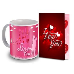ME & YOU Red & White 2 Pcs Printed Home Gift Set-image-101