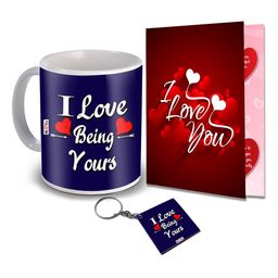 ME & YOU Blue & Red Printed Ceramic Home Gift Set-image-90