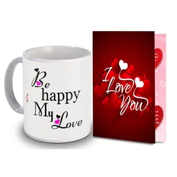 ME & YOU Red & White 2-Pieces Printed Home Gift Set-picture-26