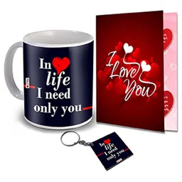 ME & YOU Blue & Red 3 Pieces Printed Valentines Day Gift Set-image-95